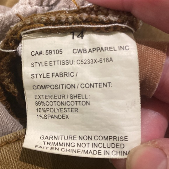 Charlie khaki jeans size 14 - Picture 10 of 10